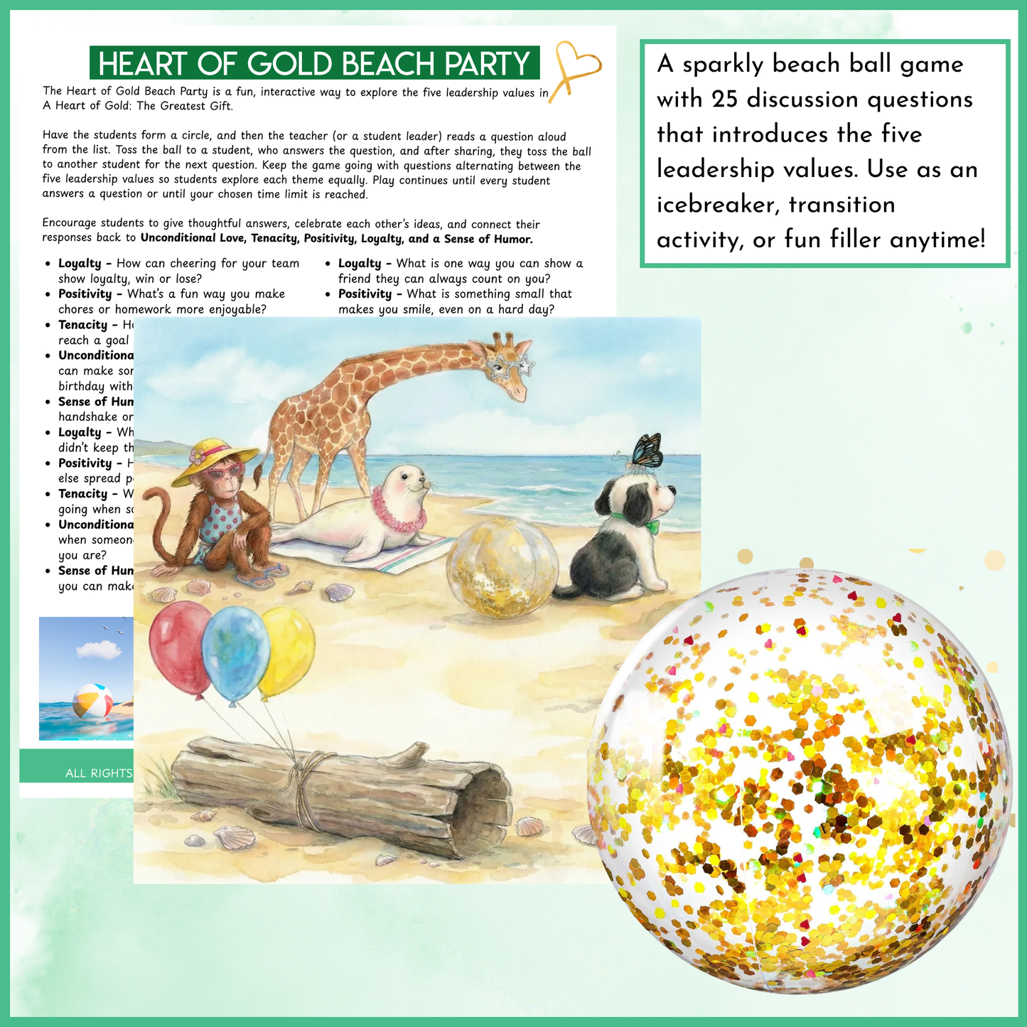 Heart of Gold Beach Party Game